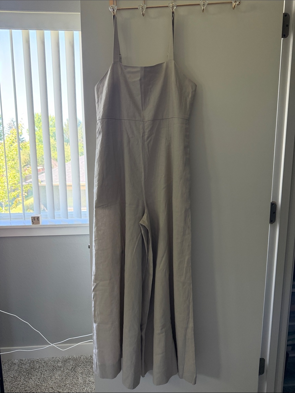 Express Tan Strappy Sweetheart Jumpsuit - Picture 5 of 5